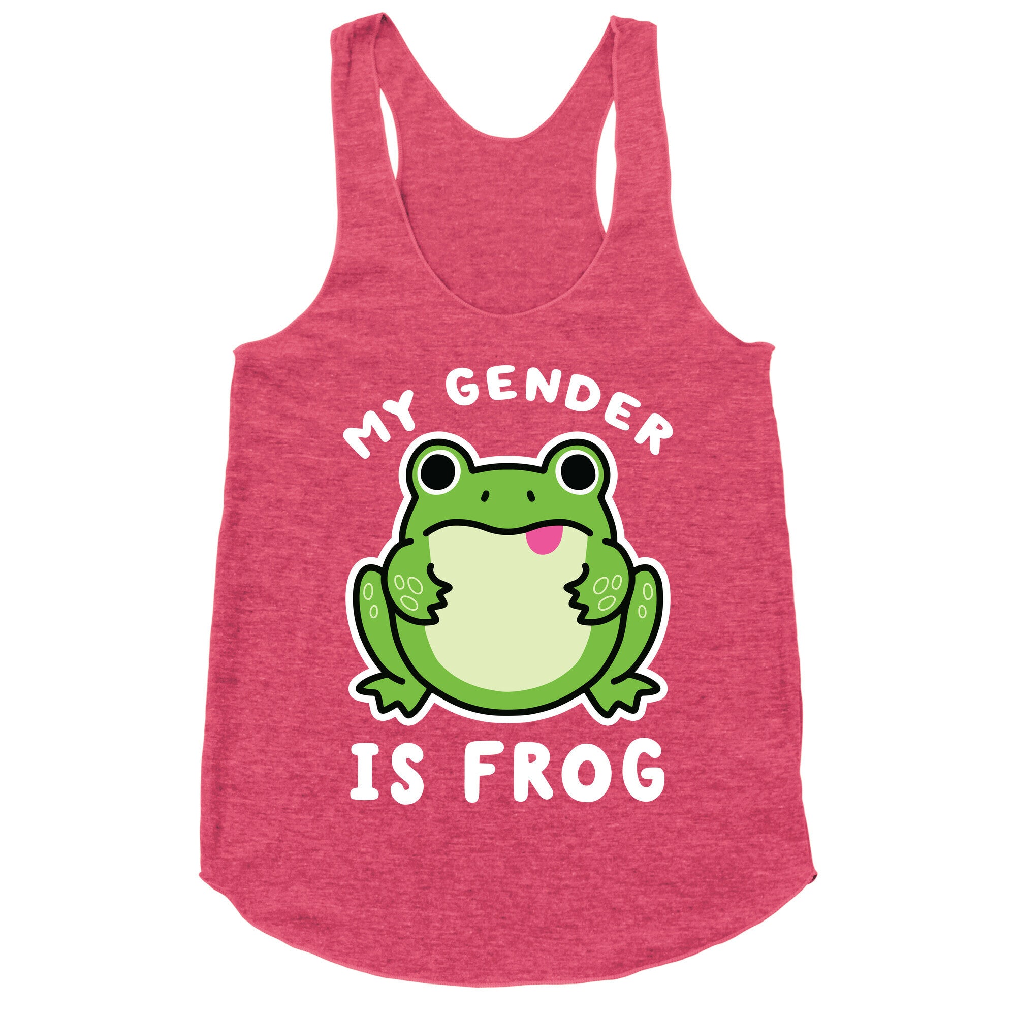 My Gender Is Frog Racerback Tank